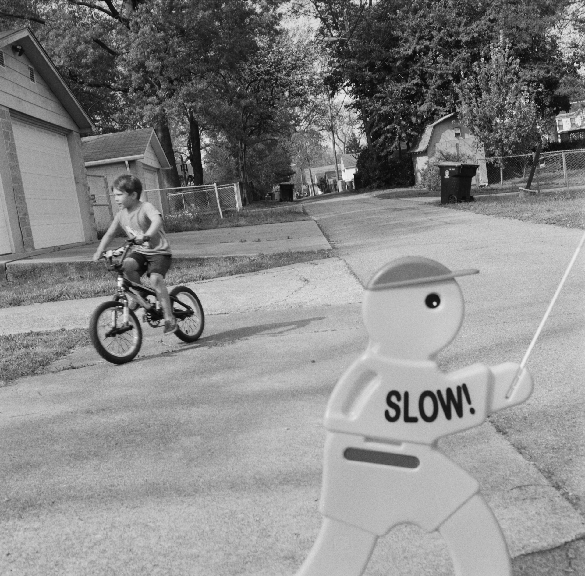 child riding bike